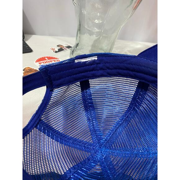 Ford Oval Vintage Patch Hat Blue Trucker Retro Mesh snapback - Picture 6 of 8